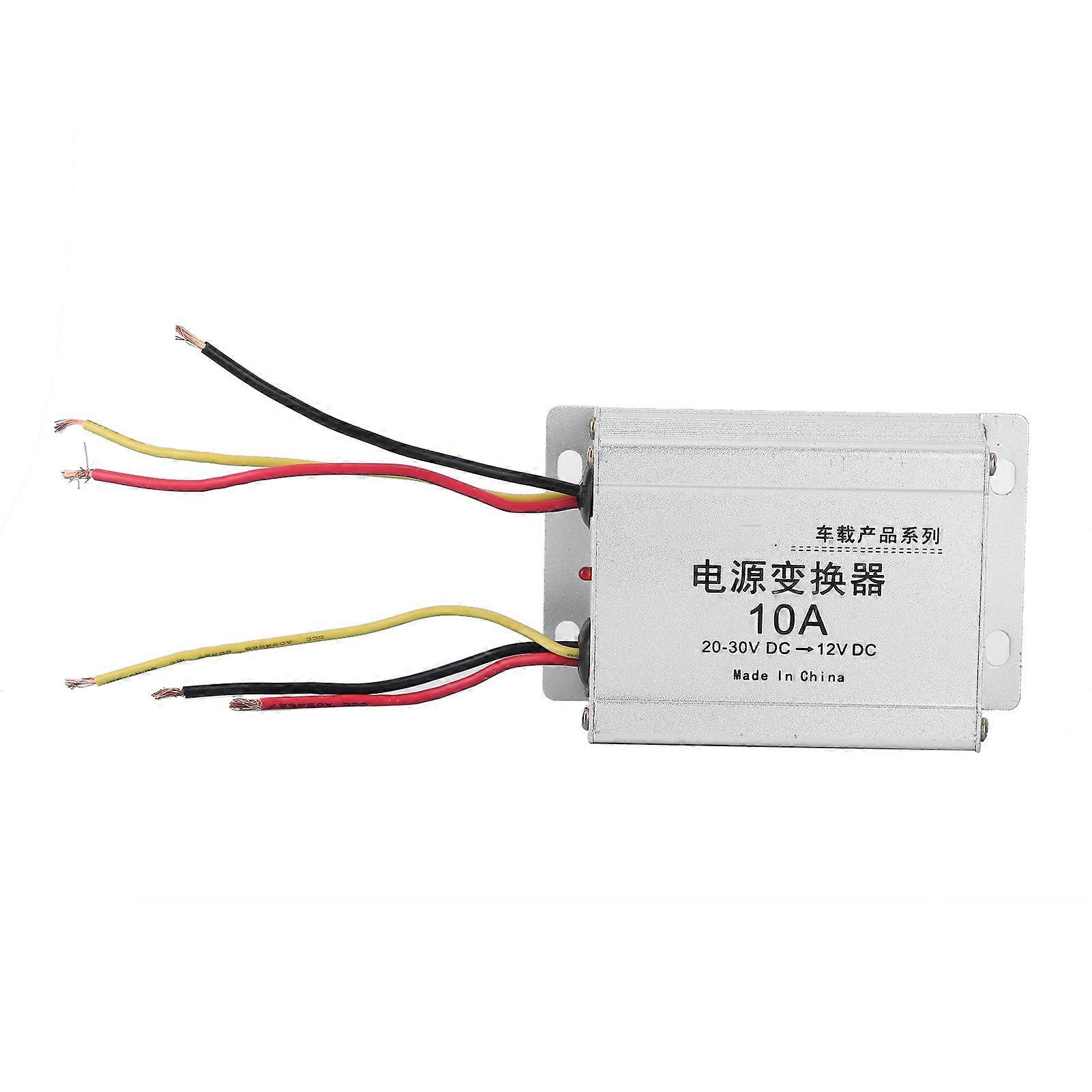 10A 24V to 12V Voltage Converter Buck Transformer for Truck RV Yacht Audio Navigation Modification E2U711