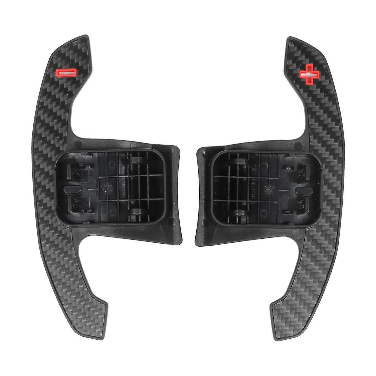 2PCS Steering Wheel Shift Paddle Left Right Matte Dry Carbon Fiber Paddle Shifter Extensions for F G Series Steering Wheel