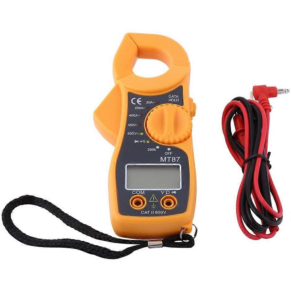 Multimeter, Digital Clamp Meter Multimeter AC DC Voltmeter with LCD Screen for Measure Voltage Resistance and Current