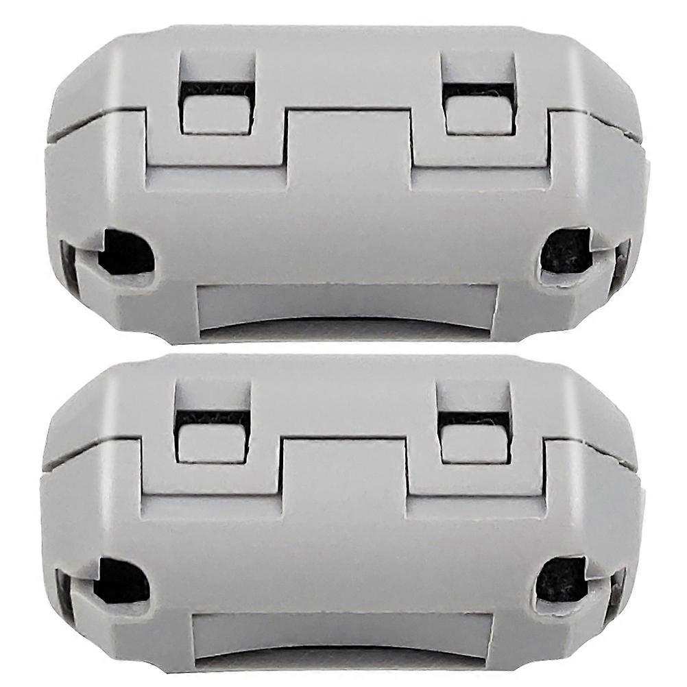 2pcs Anti-static Mini 3D Printer Accessories Crack Resistant Parts Dust Removal Filament Cleaner Wiped Off Filters Blocks 1.75mm Filters (Grey)