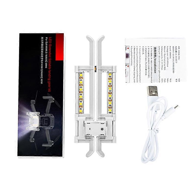 For Mavic Mini/Mini 2 Foldable Light-Emitting Landing Gear Quick Release Skid
