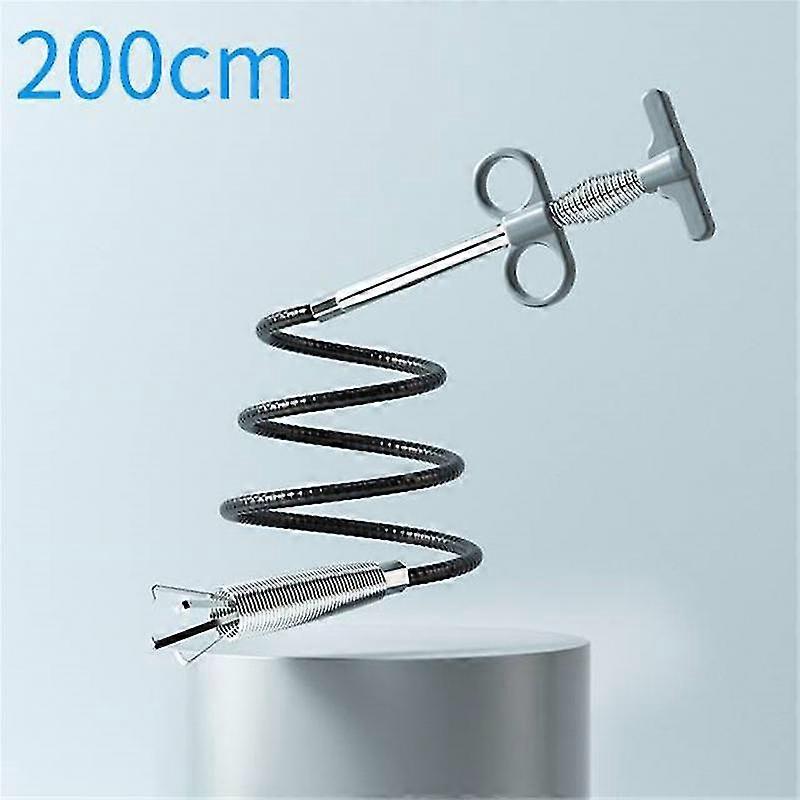 Steel Wire Sewer Pipe Unblocker Kitchen Cleaning Snake Spring Pipe Dredging