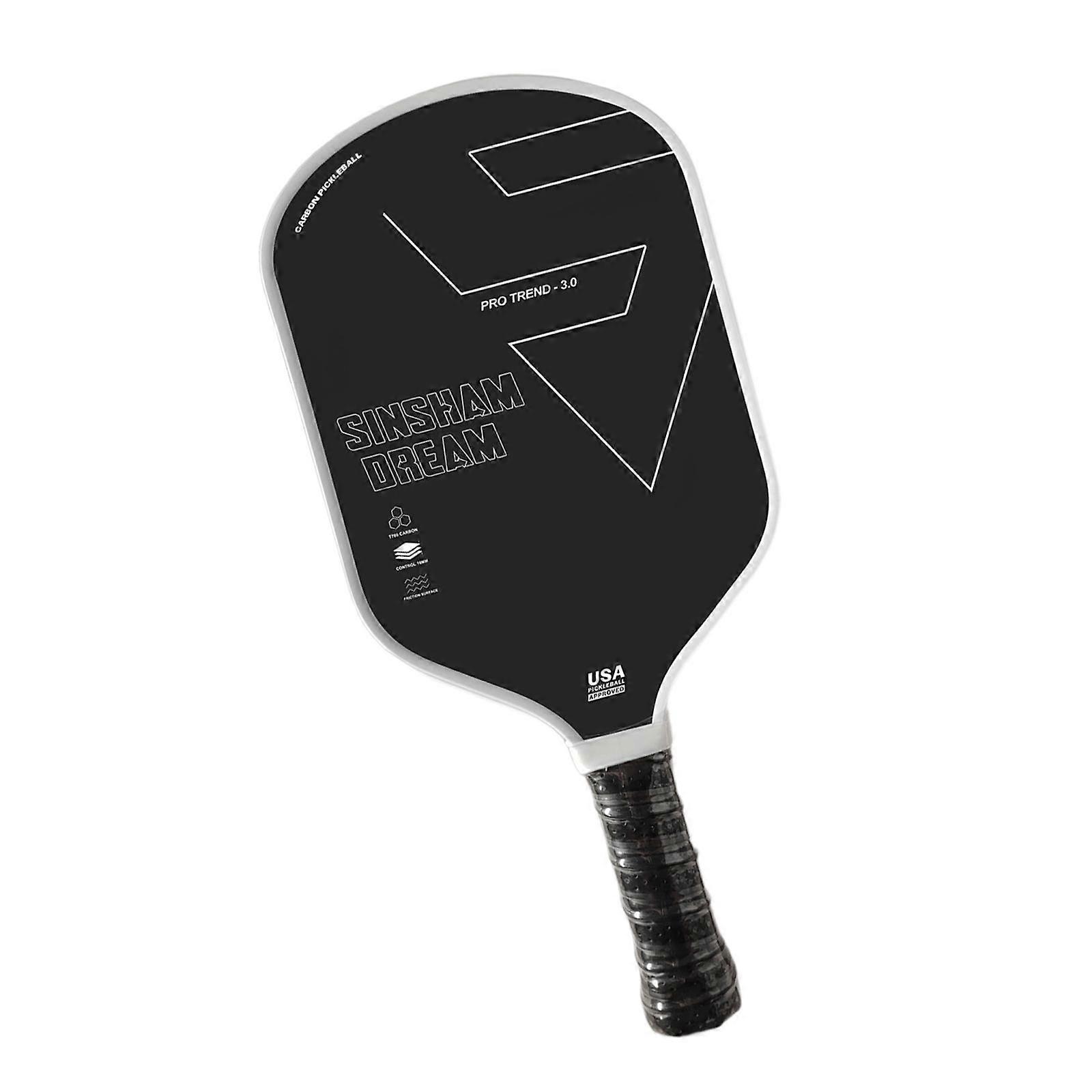 カーボンファイバーピックルボールラケット軽量人間工学に基づいたグリップ屋内屋外用