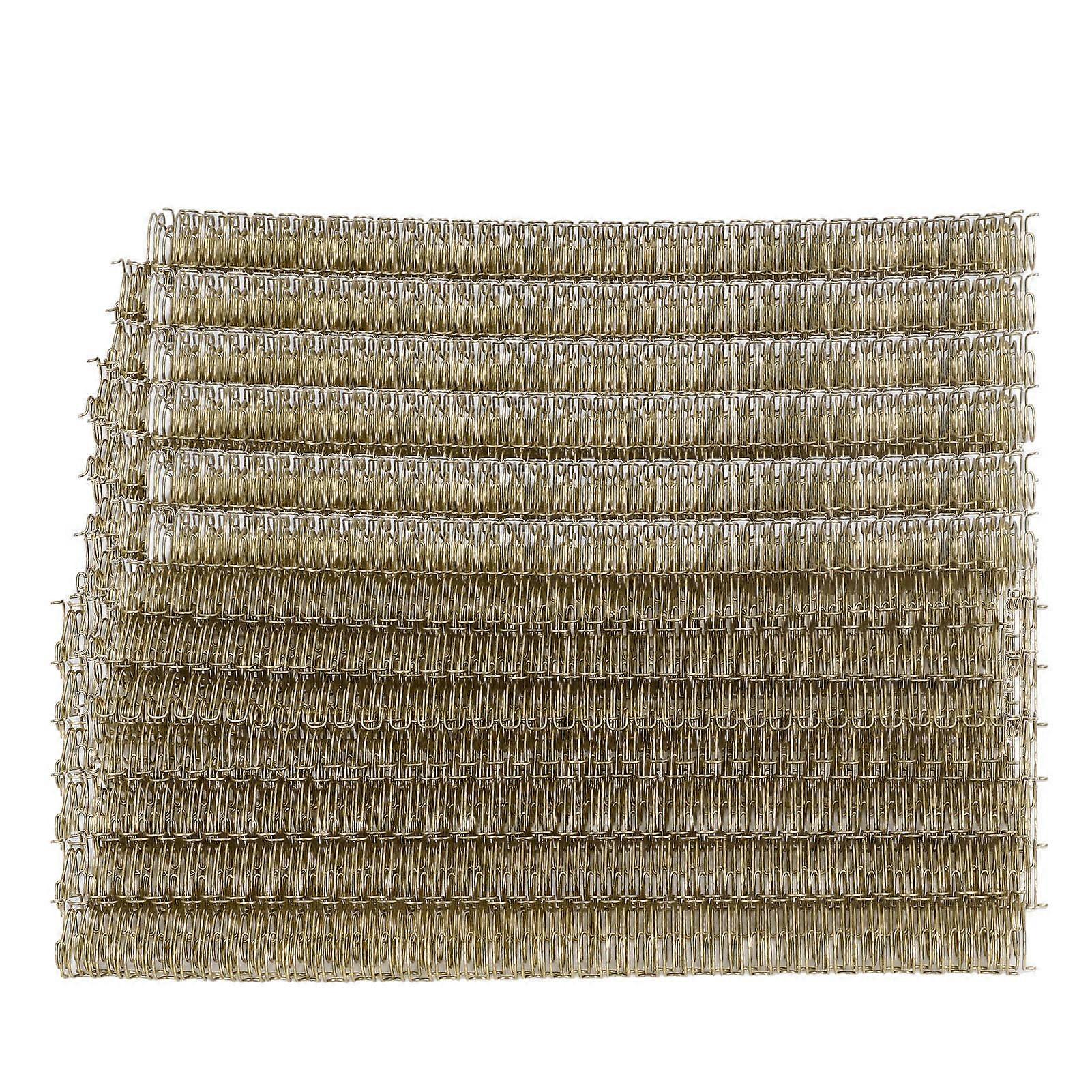100Pcs διπλή σπονδυλική στήλη σύνδεσης καλωδίων βρόχων 100 χωρητικότητα φύλλων 3:1 πίσσα 34 εξάρτηση σετ διαμέτρων βρόχων 12.7mm για το έγγραφο A4 ελαφρύ χρυσό