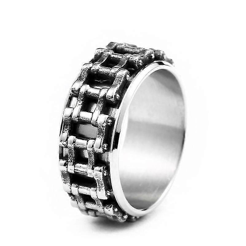 패션 크리 에이 티브 기계 체인 반지 남자 S 힙합 록 파티 반지