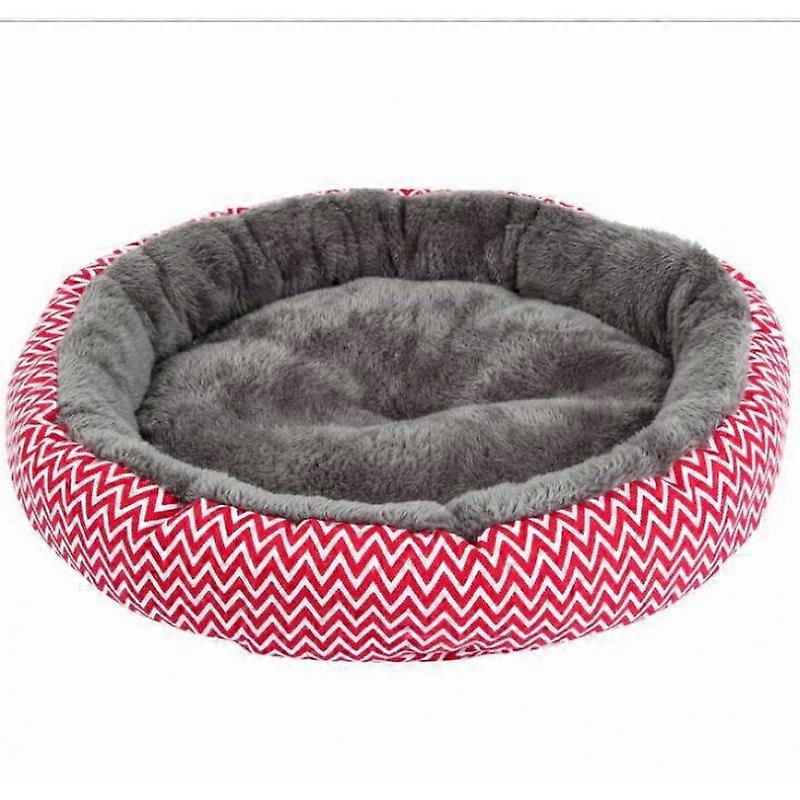 Comfortable and warm sleeping nest for pet cats and dogs (red S)