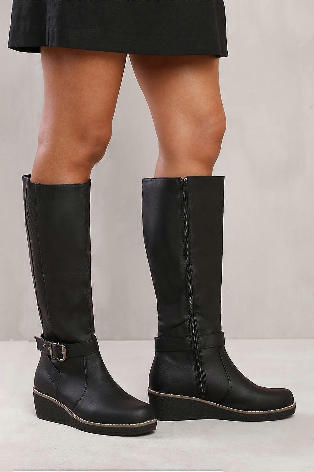 VANGELO Women Boot HF8422 Knee High Dress Grey main image 1