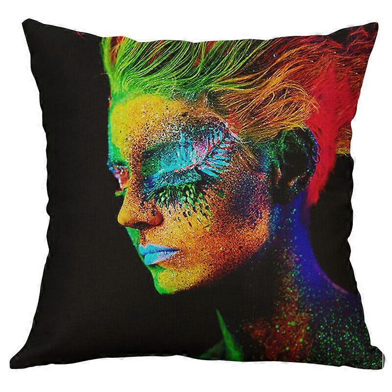 コットンリネンプリント頭蓋骨花枕カバーホームデコレーションクッションカバーデザイン931jpjcjh