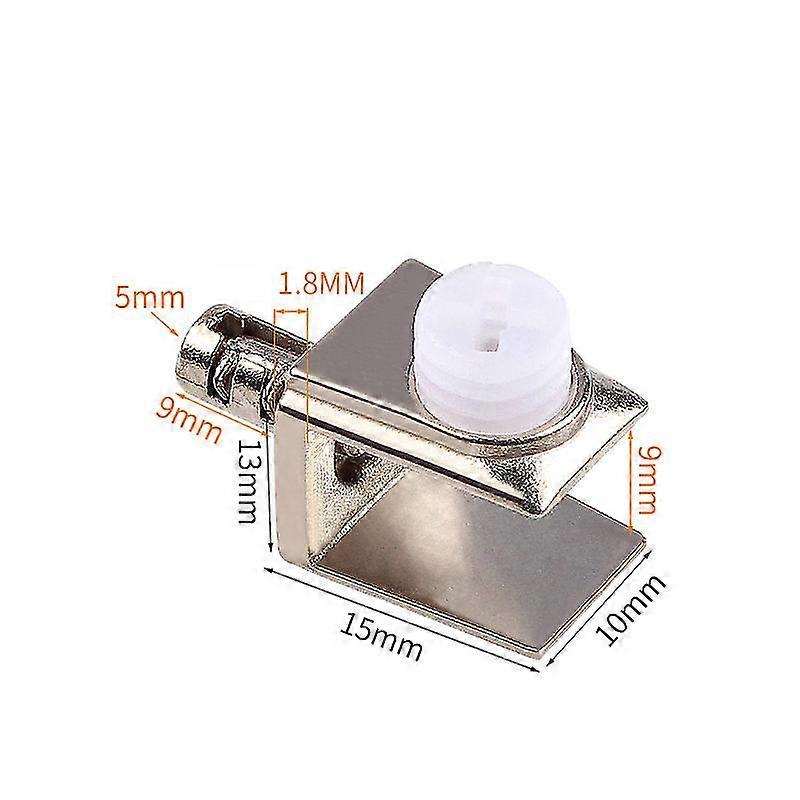 10 Pieces Of Glass Clamps, Adjustable Glass Holder, Glass Holder Clamp, Adjustable Glass Partition Holder, Can Install (style 3)