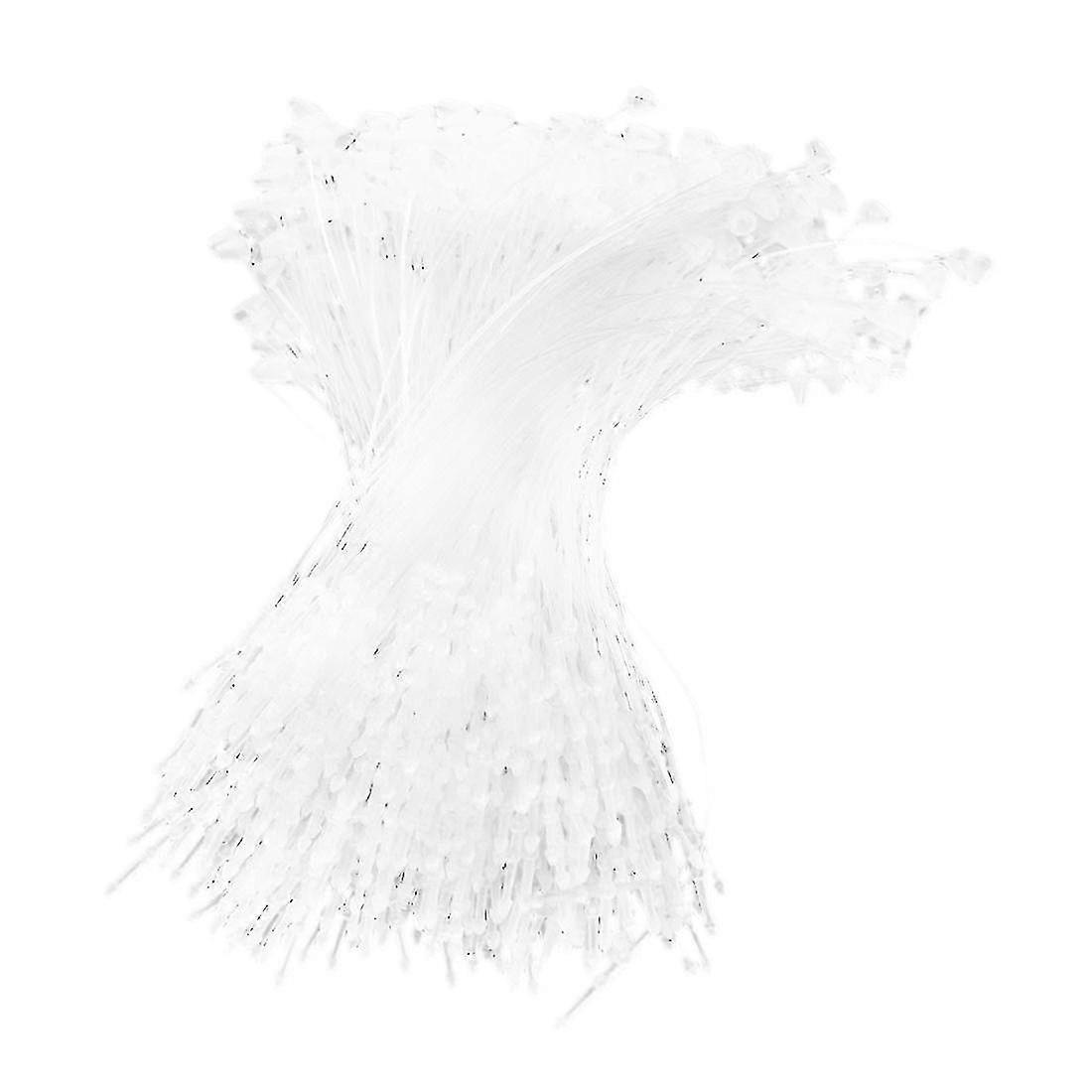 500 pièces blanc Snap Lock Pins Loop Tag Fastener 5 « 130mm