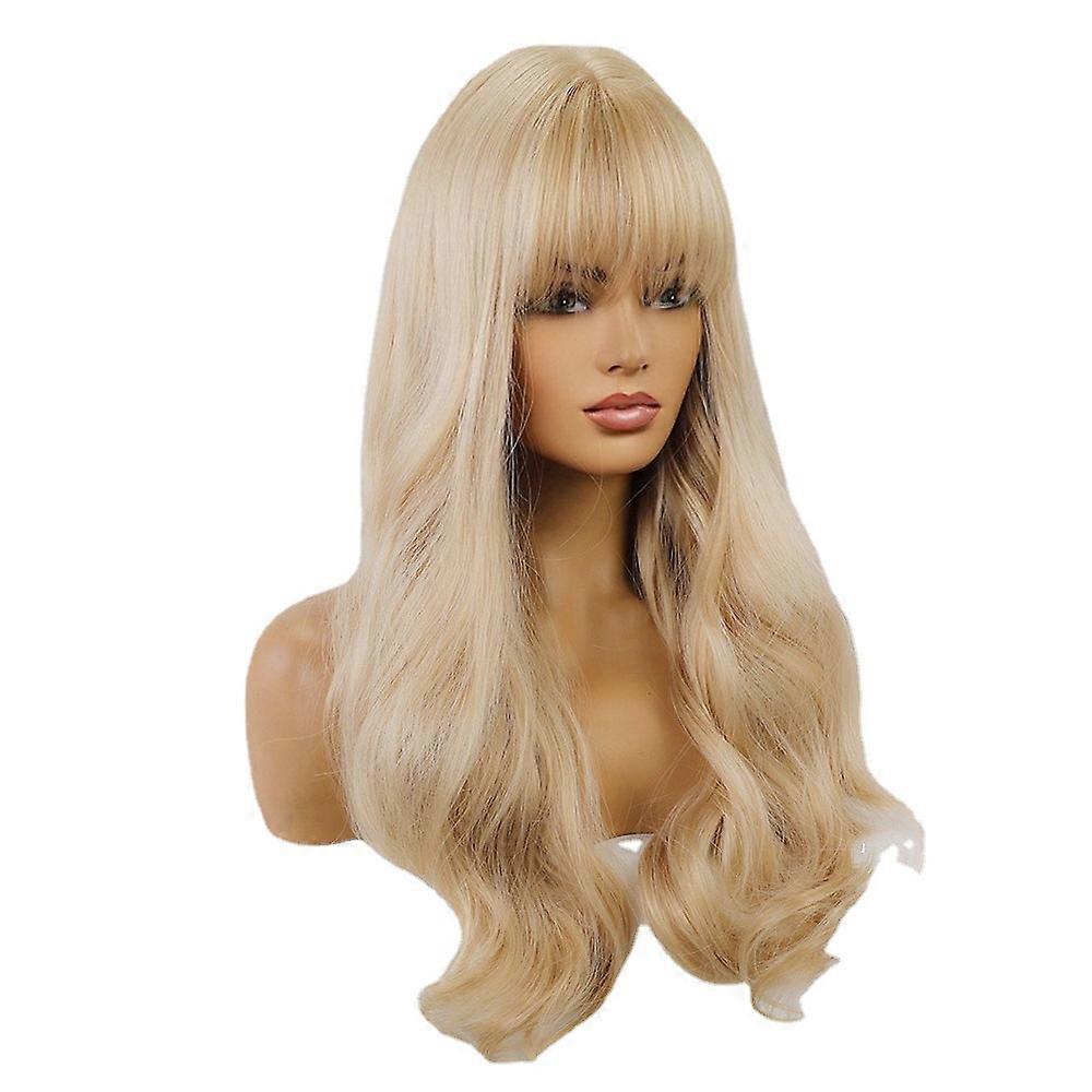 Platinum Blonde Long Curly Wig Blonde