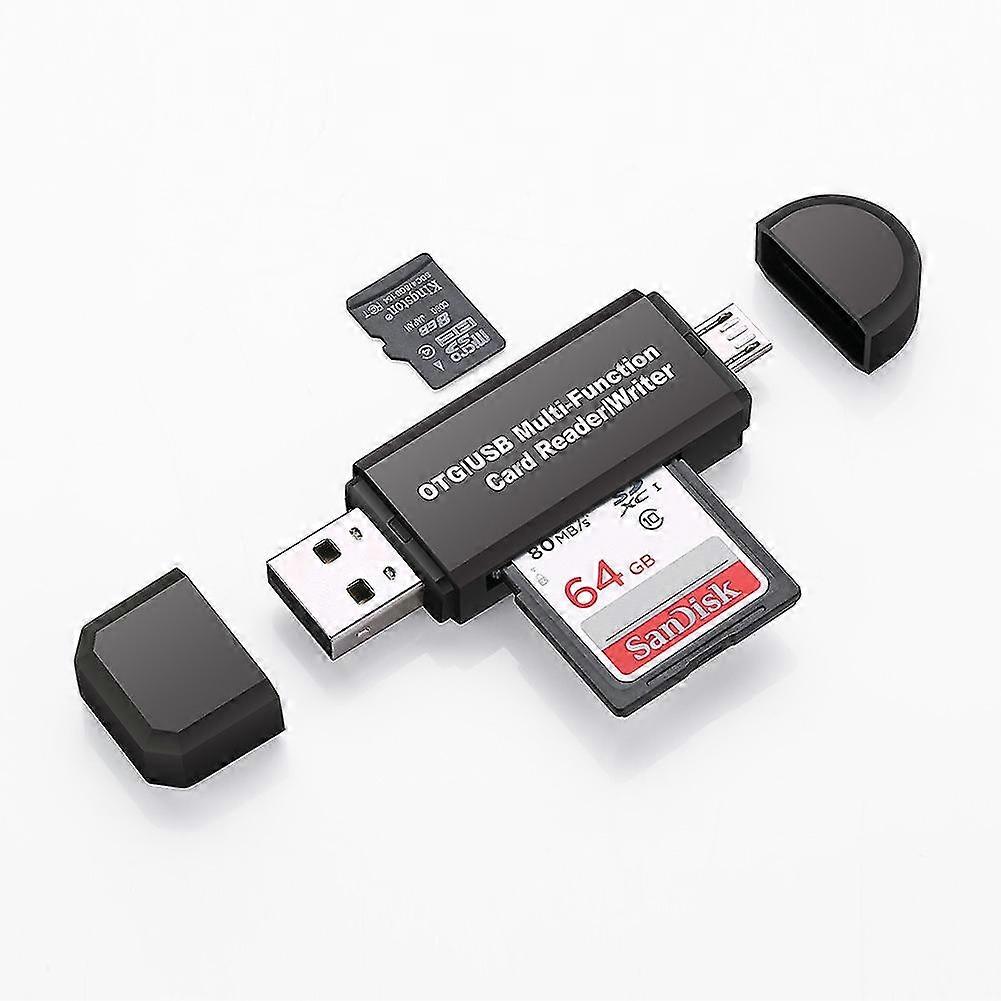 Type-c Micro Usb Three-in-one Otg Multi-function Card Reader