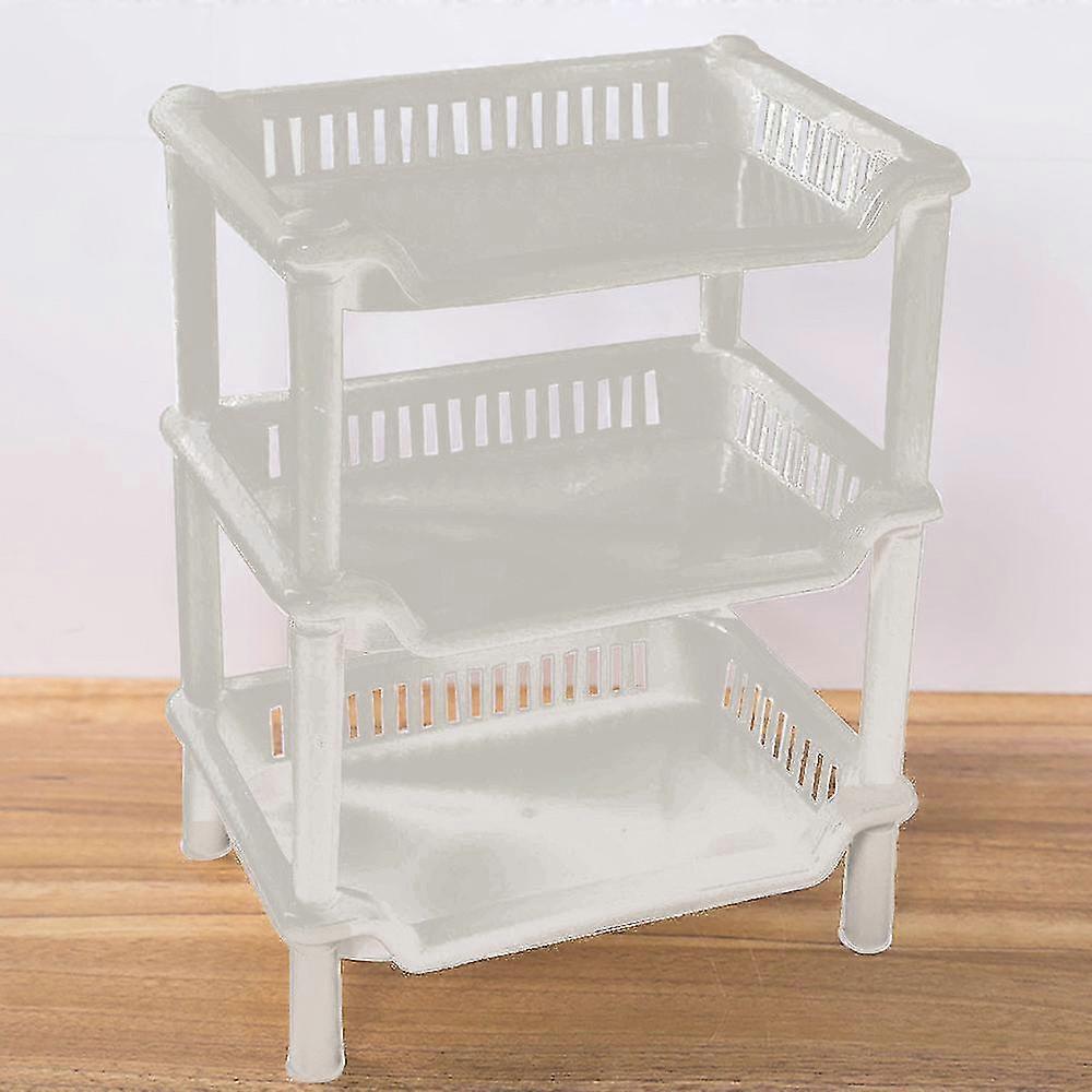 3 Tier Plastic Corner Organizer Bathroom Caddy Shelf Kitchen Storage Rack Holder