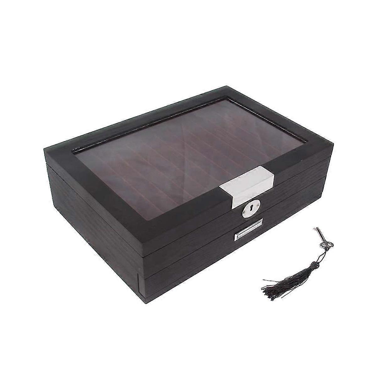 23 Slots Pen Display Box Deluxe Pen Case With Key Tansparent Ow Fountain Stora