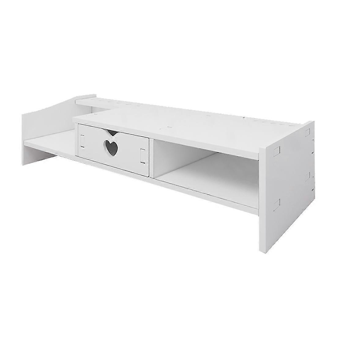 Desktop Computer Elevated Rack Desk Desktop Keyboard Storage Rack Monitor Raised 11.2cm Single-draw