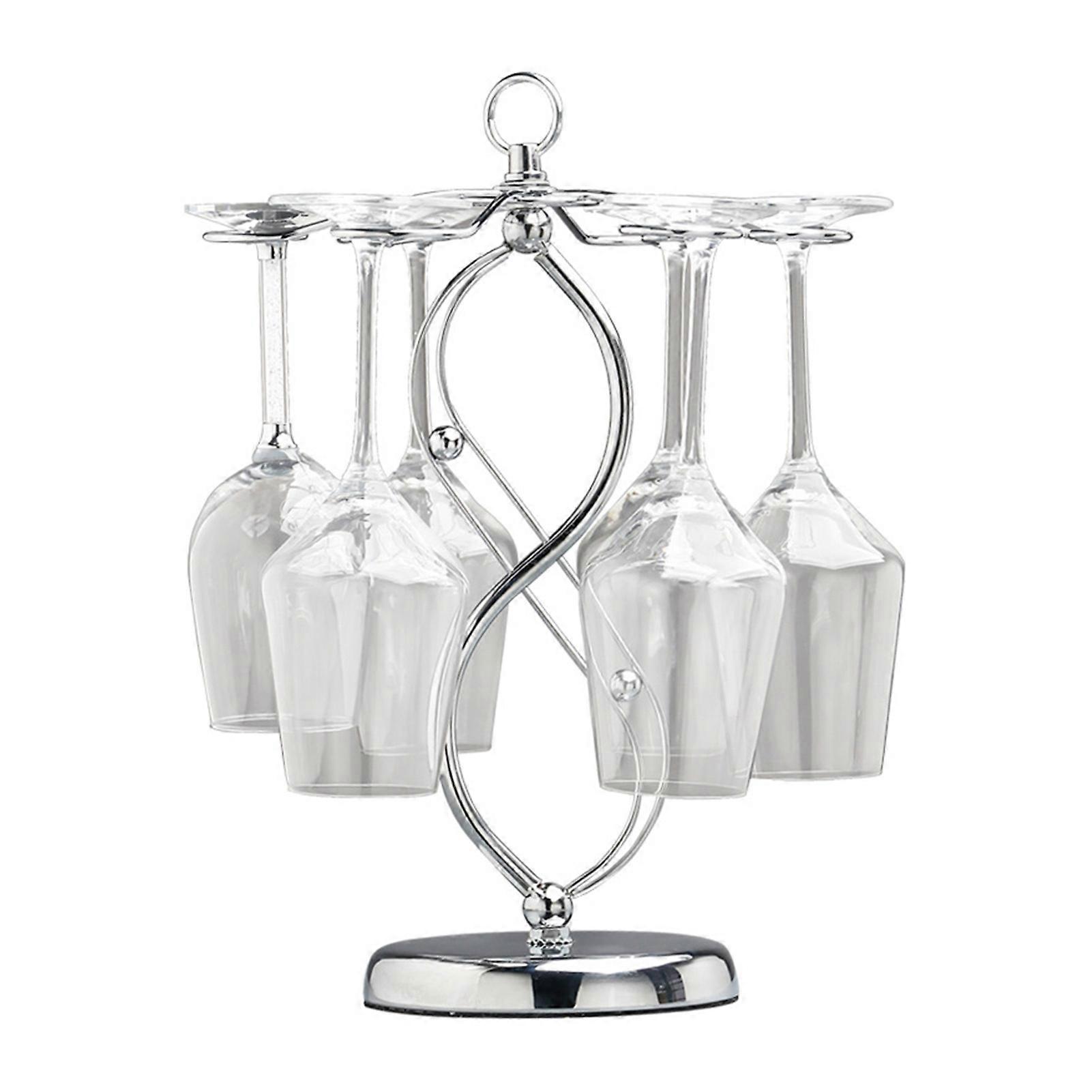 Cup Rack Space-saving Upside Down Hanging Iron Art Simple Style Red Wine Goblet Cup Storage Holder Daily Use KAESI