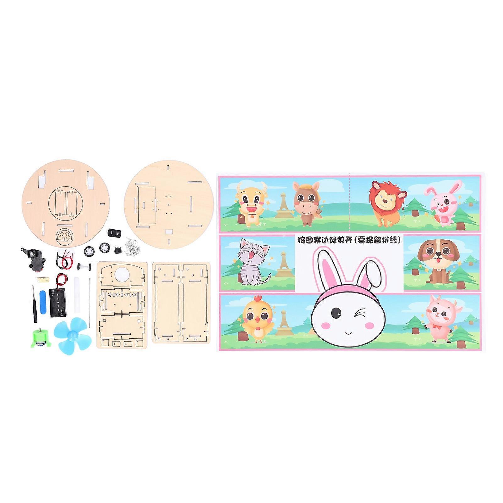 Play Robot Vacuum Toy Beech Kid Robot Sweeper Children Educational Science Assemble Kit