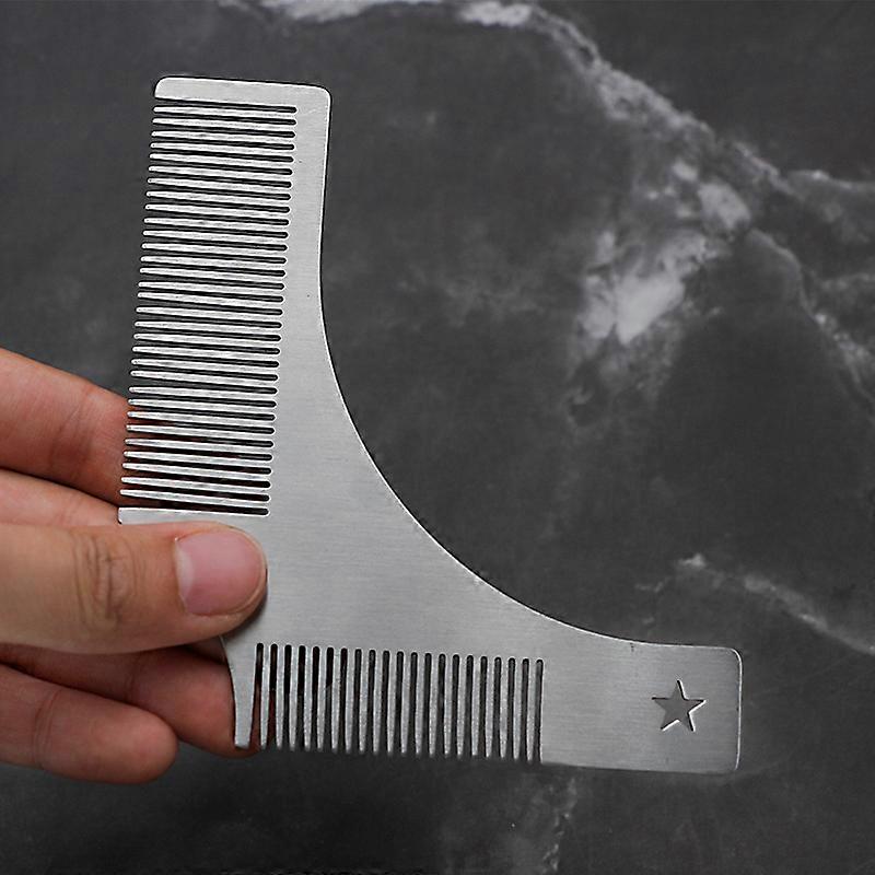 Beard Comb Beard Shaping and Styling Tool - Beard Contour Shaving Guide Attachment Beard Shaping Tool for Men Beard Styling Template