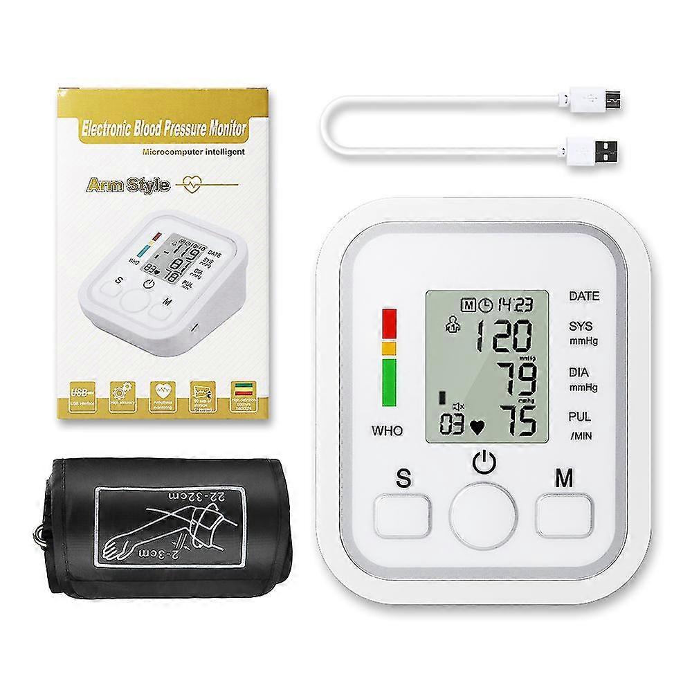 Urit Tonometer Braccio automatico Monitor digitale della pressione sanguigna Sphgmomanometer Digital Lcd Sphgmomanometer Heart Beat Rate Pulse Meter