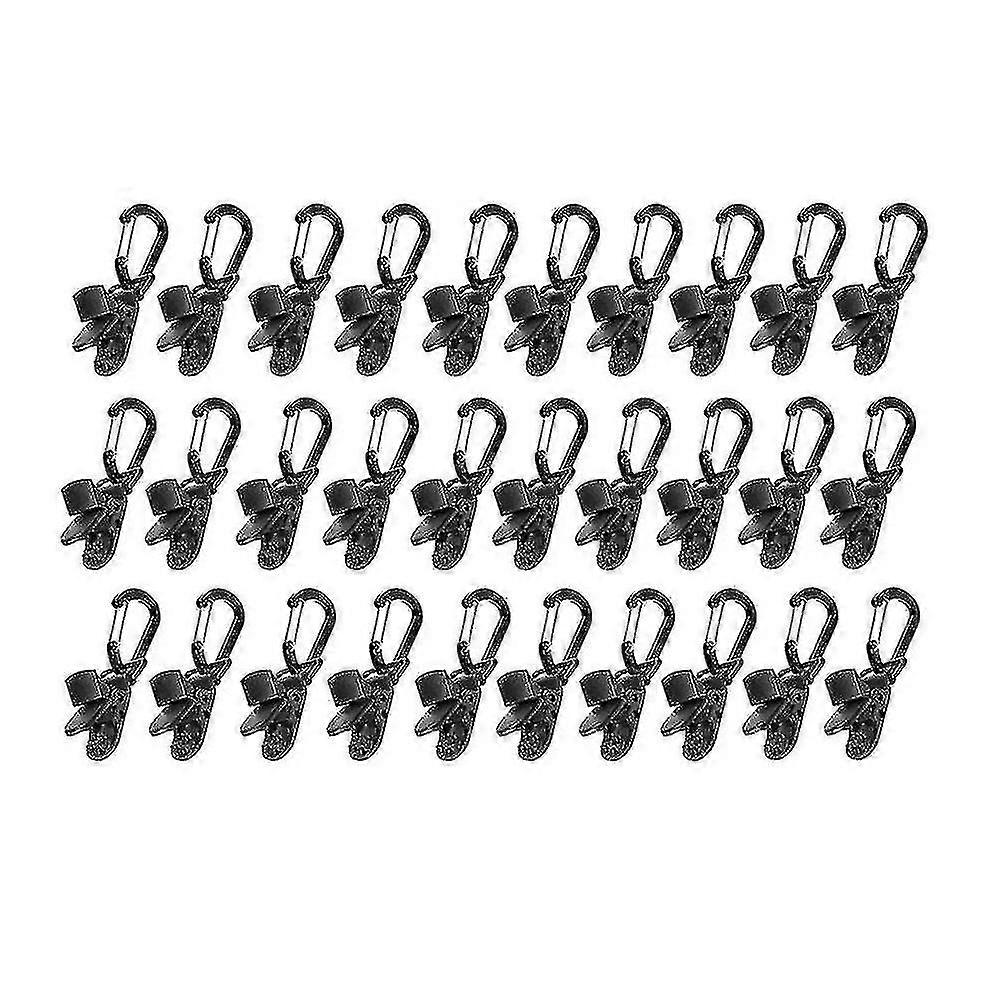 30pcs Tent Clip Adjustable Plastic Heavy Duty Windproof Awning Clamp