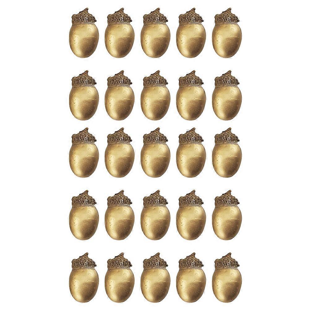 25Pcs Artificial Acorns Small Foam Acorns Christmas Pine Cone Decorations