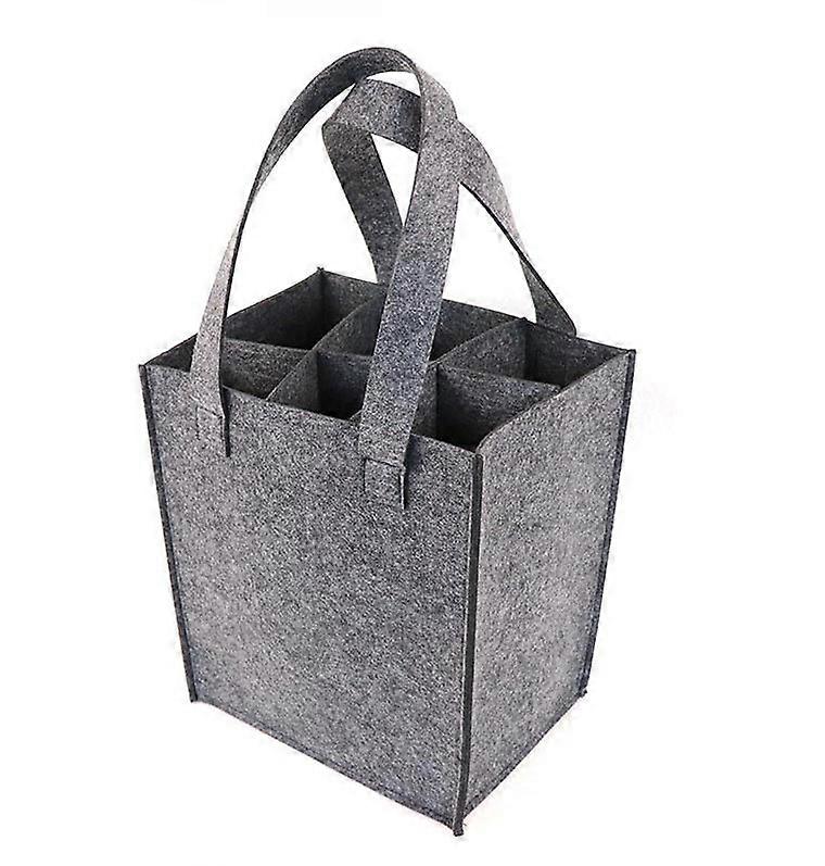 Pullopussi 9 pullon kantaja viinille, oluelle (45x24x24 cm, harmaa)