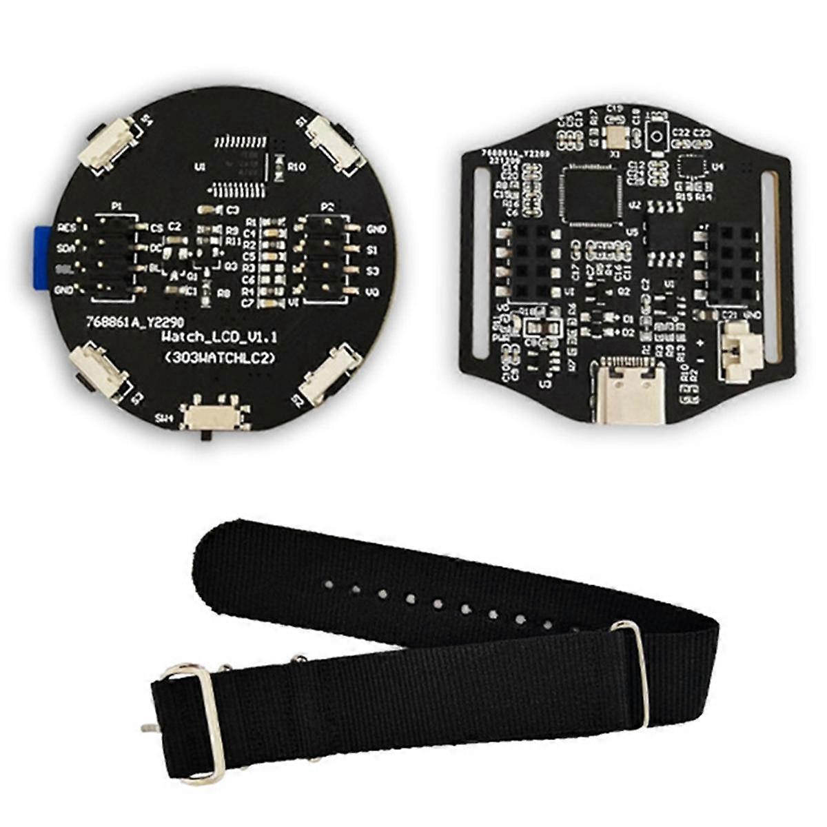 For RP2040 Development Board TFT Display Multi-Function 1.28 Inch Round Watch Development Board