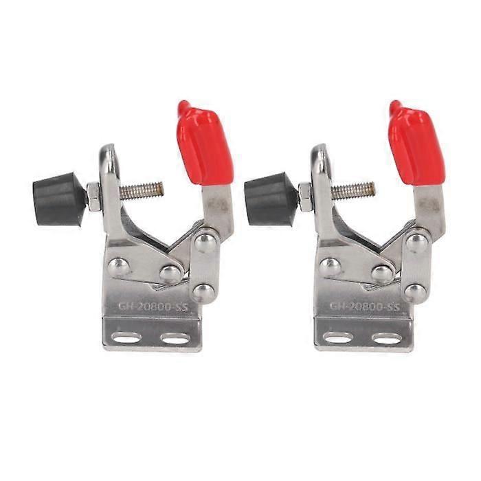 Quick Release Clamp 2 Pieces Adjustable Stainless Steel Quick Release Vertical Toggle Clamp 66 Lbs