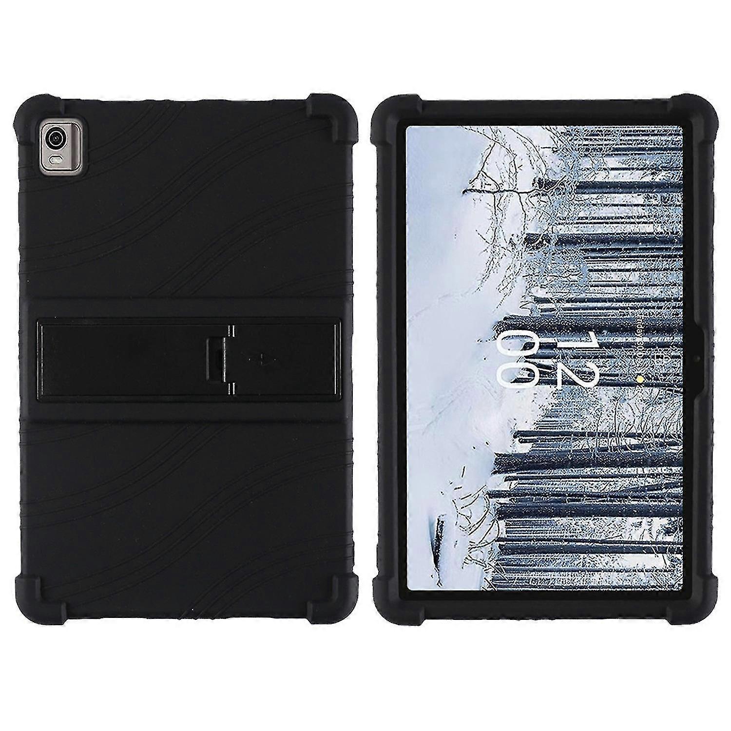 For Nokia T21 Soft Silicone Drop Protective Tablet Case Pc Kickstand Shockproof Tablet Cover