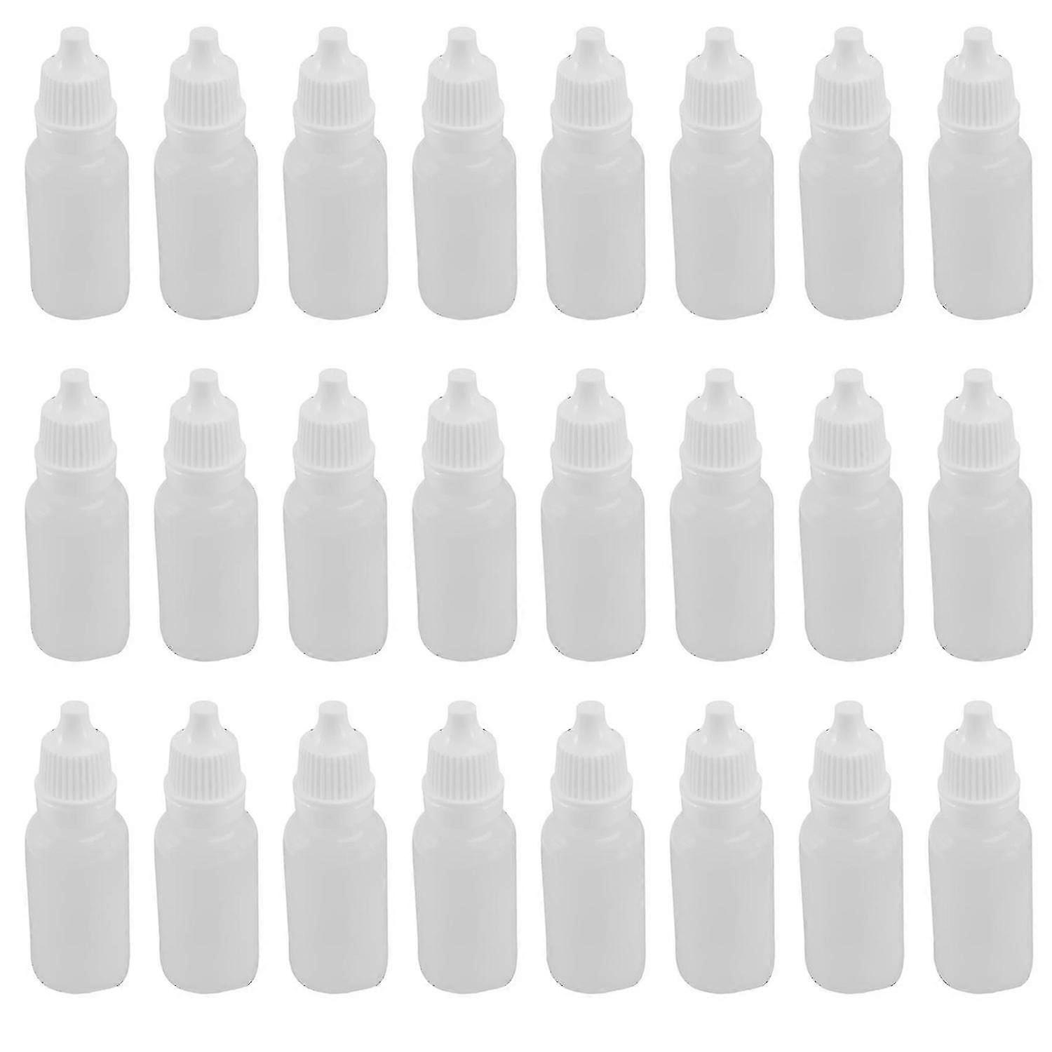 100pcs 15ml Empty Plastic Squeezable Dropper Bottles Eye Liquid Dropper Refillable Bottles-c