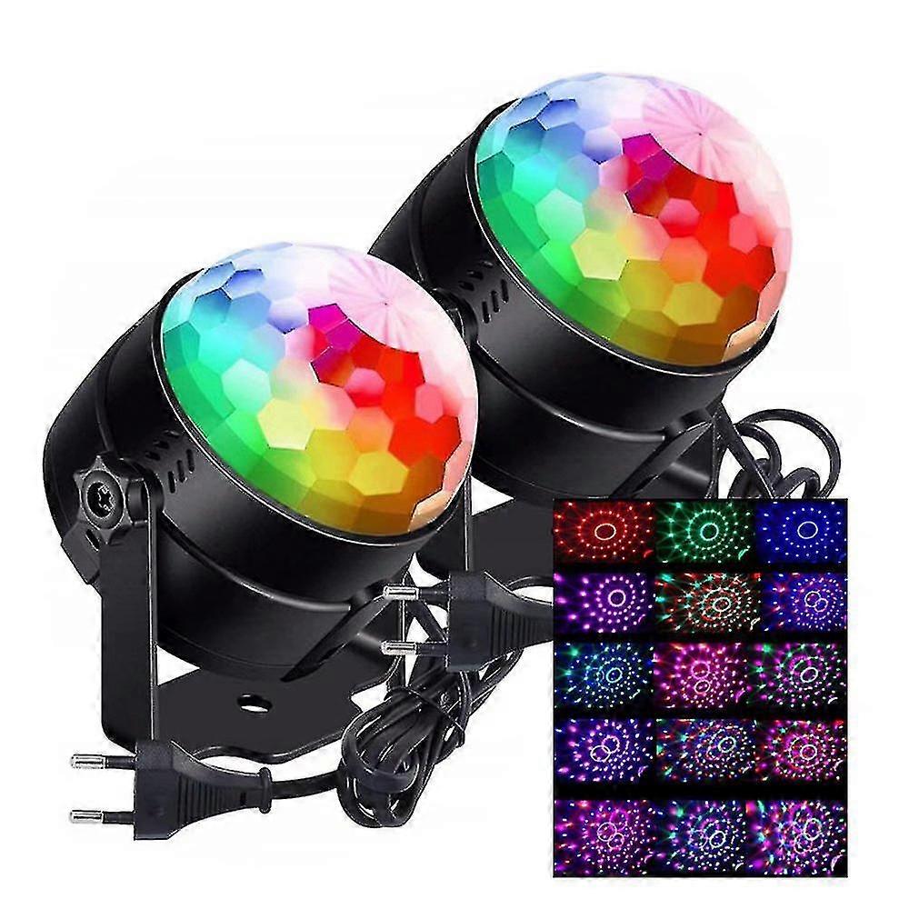 Stage Light 15 Colors Small Magic Ball Led Light Disco Stage Light Crystal Disco Magic Ball Colorful Light Laser Light