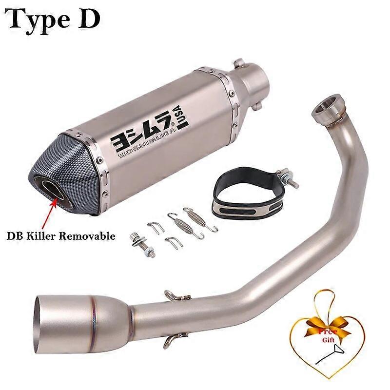 Voll systeme fr Zontes Zt310m 310m Jahr Motocross Schall dmpfer Motorrad Auspuff Flucht modifiziert Front Mid Link Pipe DB Killer