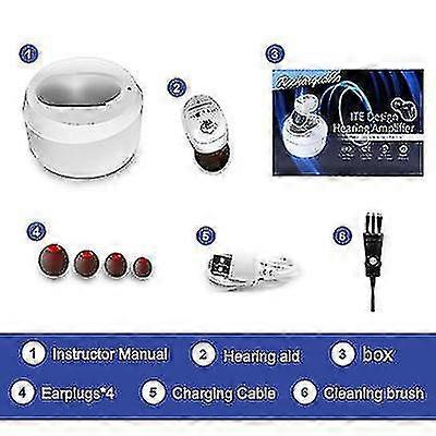 Aparelho Auditivo Recarregável Digital Hearing Sound Amplifier Invisible Earph For Deafness Fono