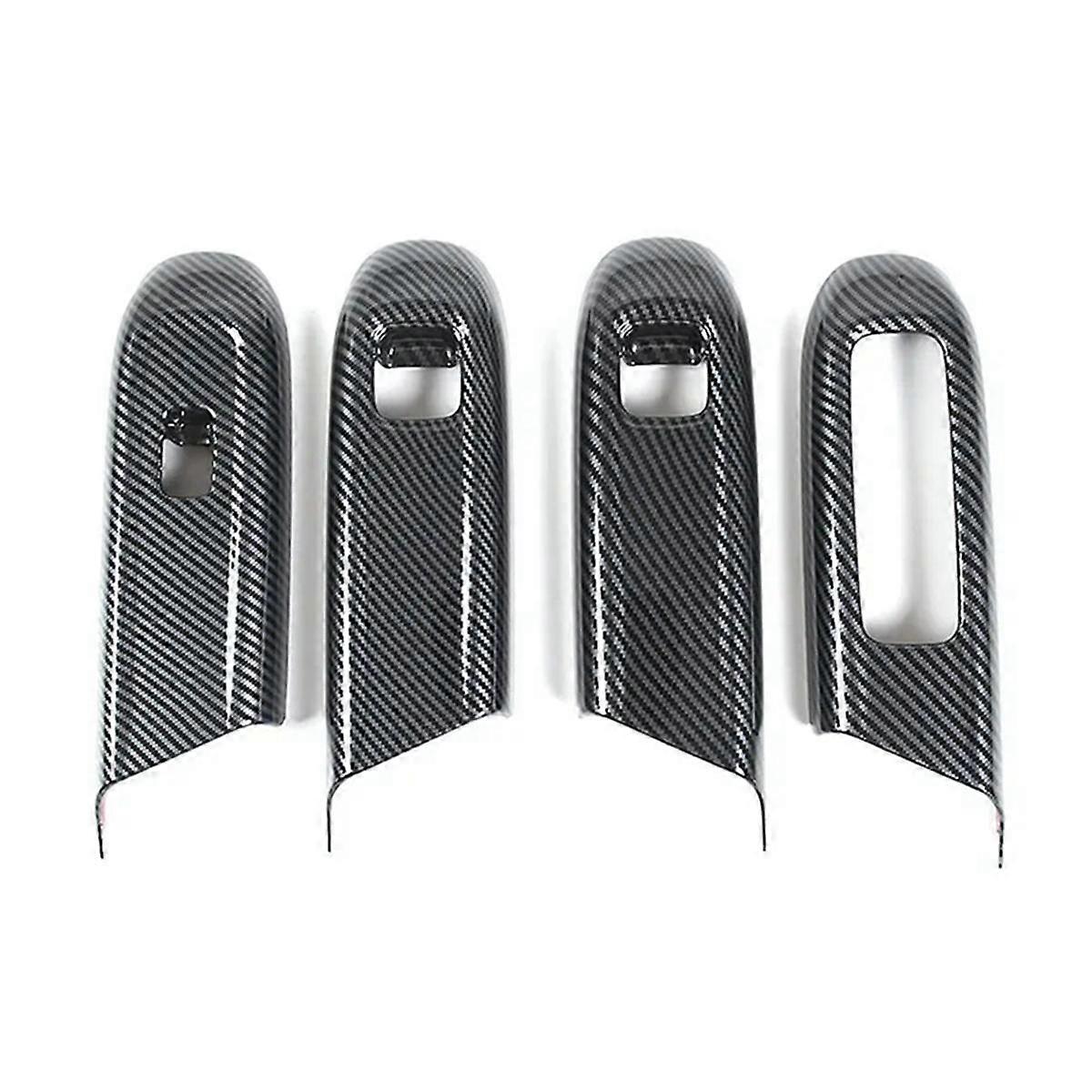 Window Glass Lift Switch Frame Cover Tirm for E Class W214 2024 Interior Accessories Carbon Fiber
