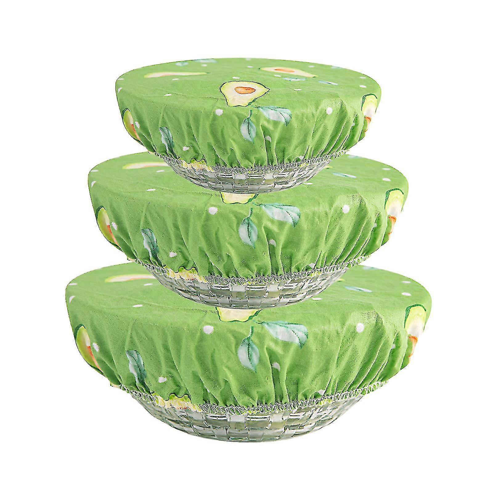 Reusable Bowl Covers Elastic Food Storage Lids for Leftover Food and Fruits