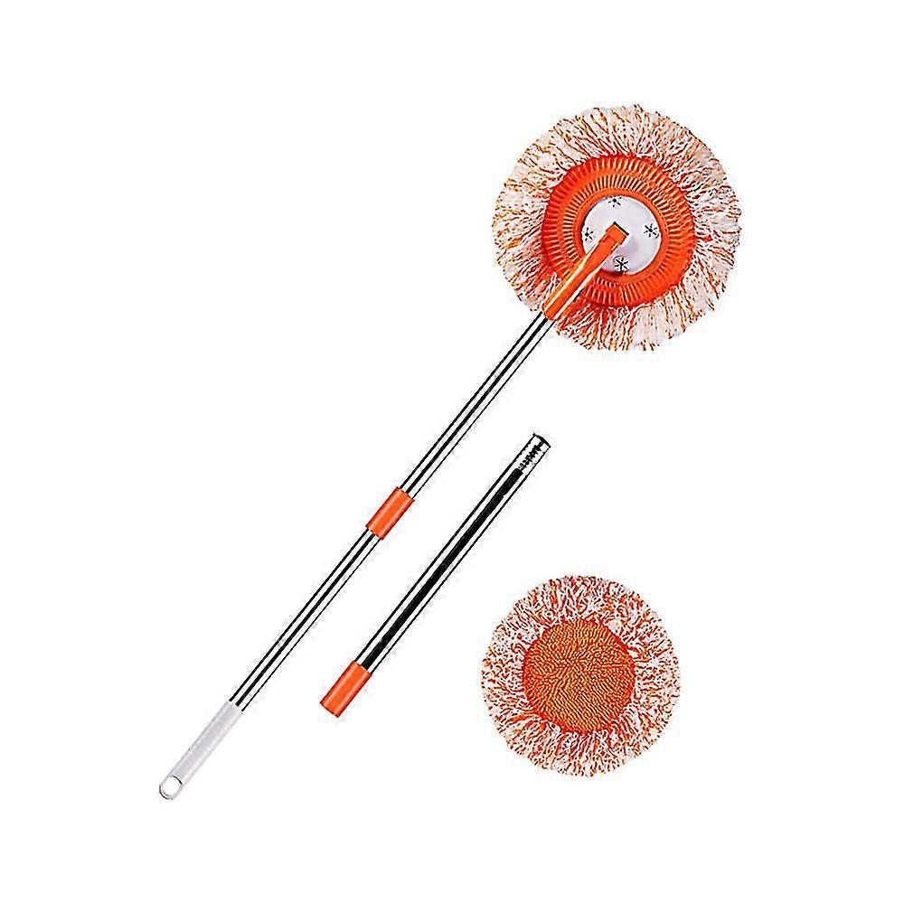 Rotatable Cleaning Mop W Height Adjustable Handle For Home Wall Ceiling Floor