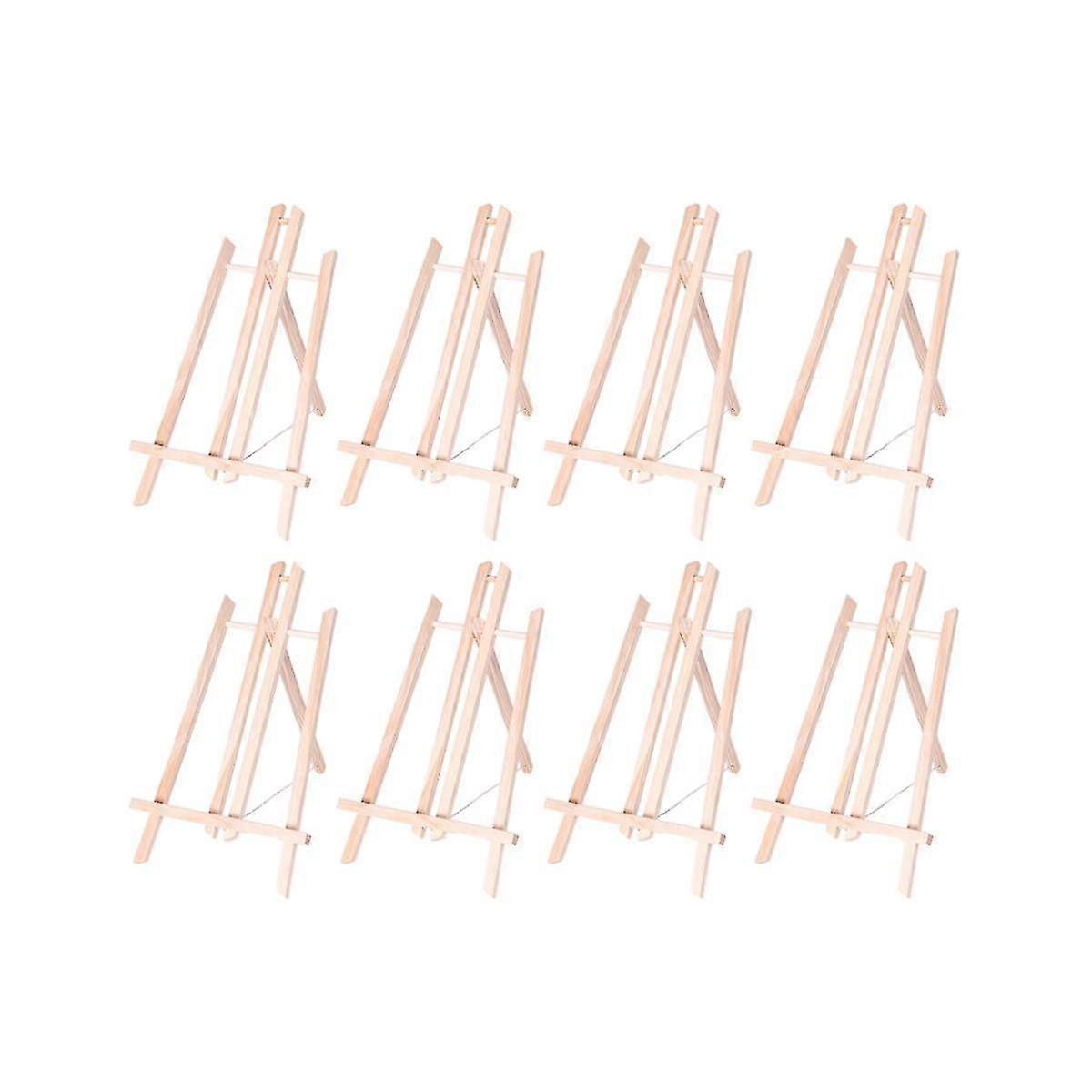 8pack Wood Easels, Easel Stand For Painting Canvases, And Crafts Tripod, Painting Party Easel For Kids Student School