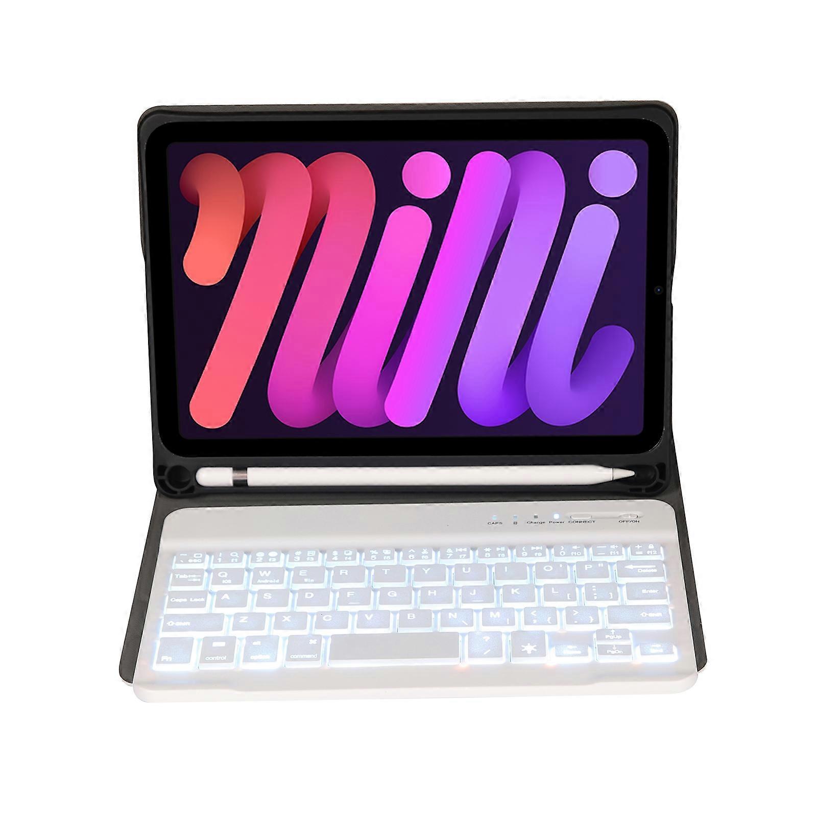A06BS Bluetooth Keyboard Leather Case For iPad mini 6