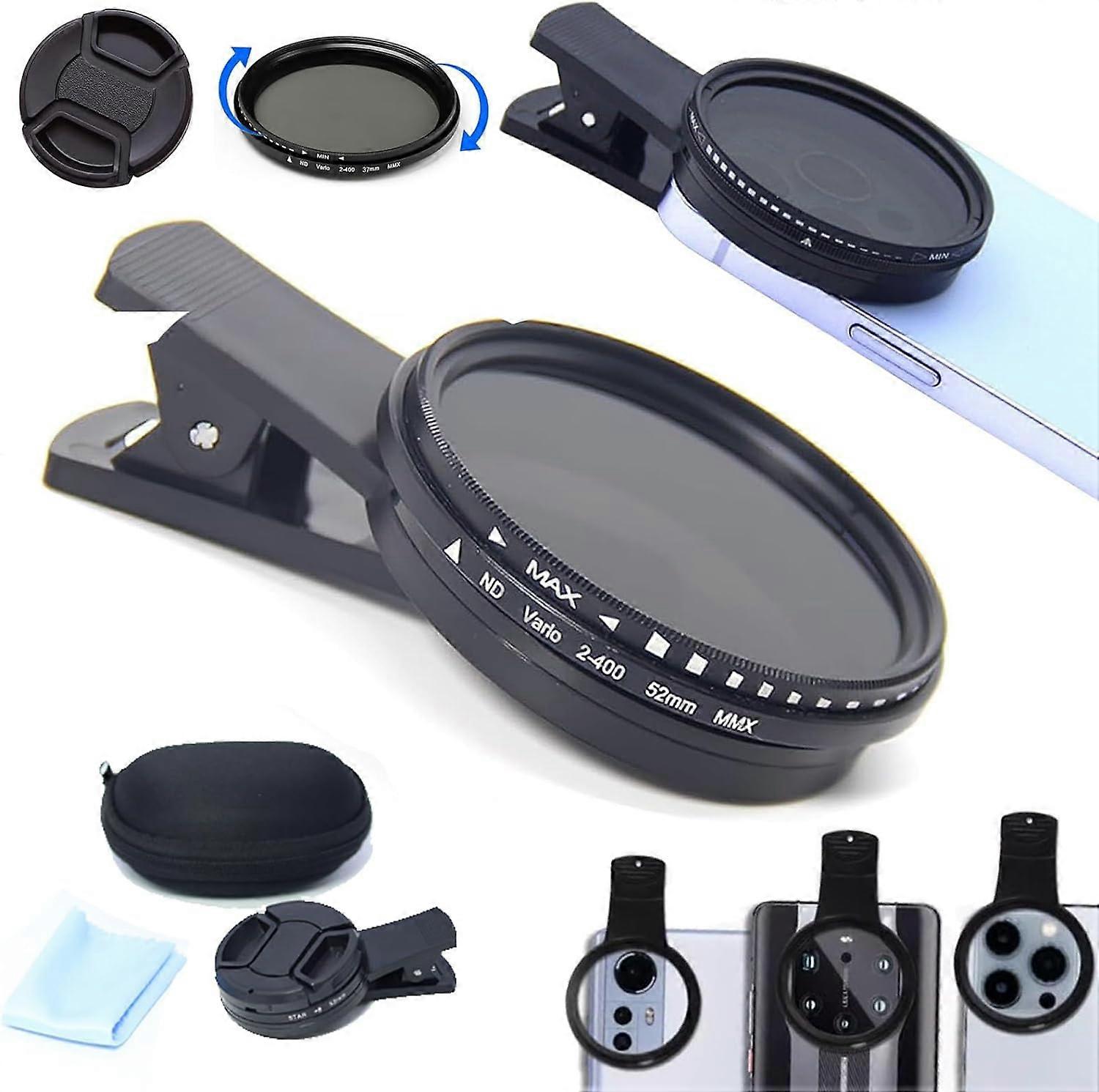 Smartphone Solar Imaging Enhancing Photo Lens Clip, Solar Eclipse Camera Lens Filter, Eclipse Imaging Enhancing Lens Filter -1/2Set