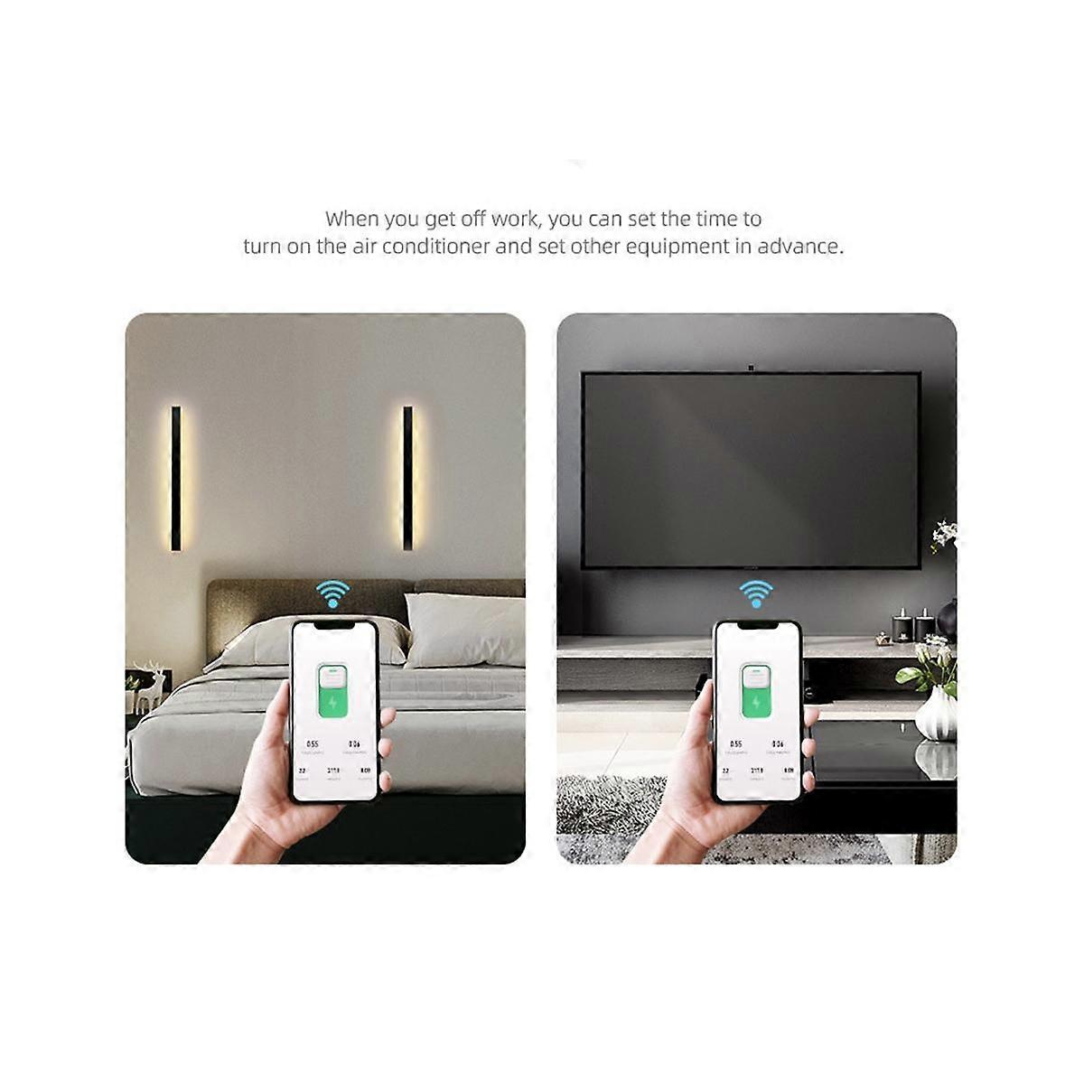 TUYA ZigBee Smart Circuit Breaker with Metering 1P 63A for Wireless Remote Control Switch Google As