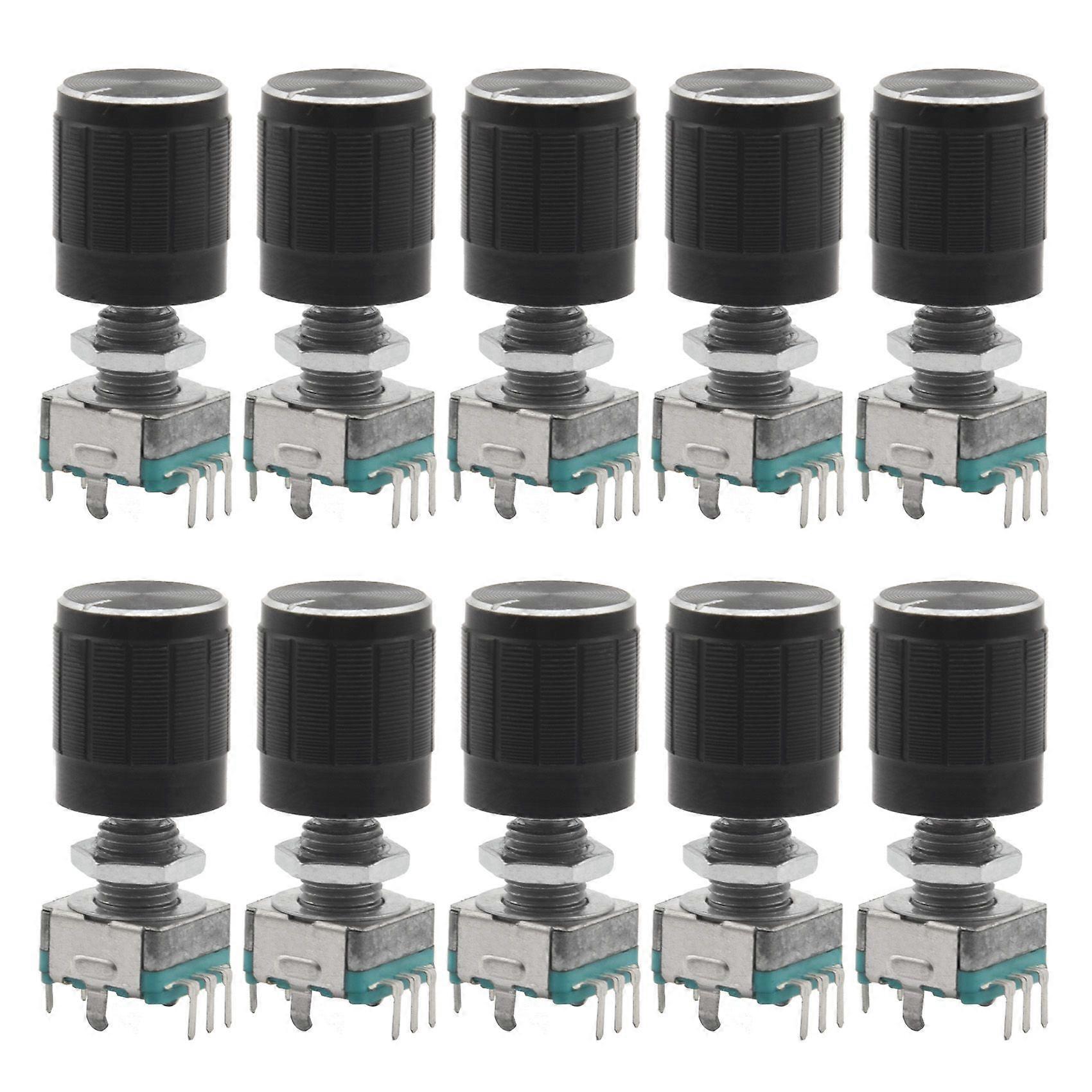 (7 Pin 20MM)10 PCS 360 Degree EC11 Encoder Code Switch Digital Potentiometer with Caps