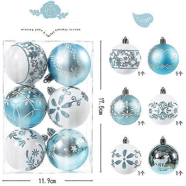 6pcs 6cm  Ball  Decoration Pinecone Xmas Tree Pendent Ornaments For Home Navidad New Year 2023 Decor Accessory