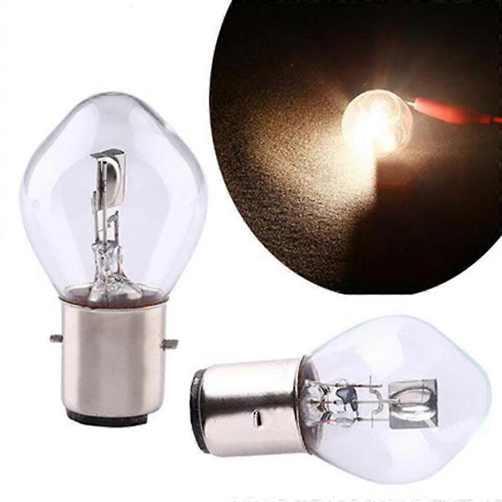 2pcs Universal Motorcycle B35 BA20D 12V 10A 35W Headlight Bulb Scooter For Moto Quality ATV Lamp High K9F9