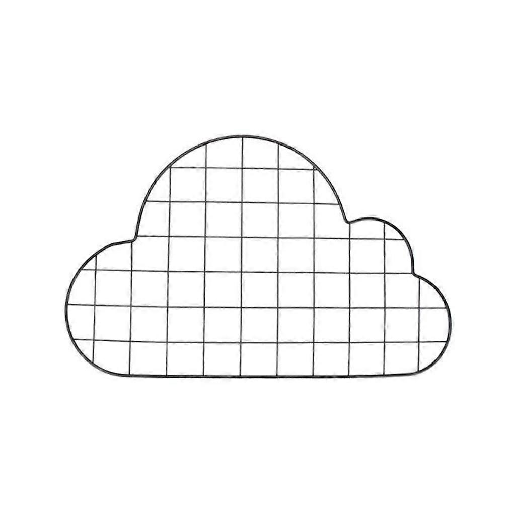 Lattice Frame Wall Decoration Girl's Heart Room Layout Elegant and Beautiful Display Frame Cloud Shape Grid Photo Wall