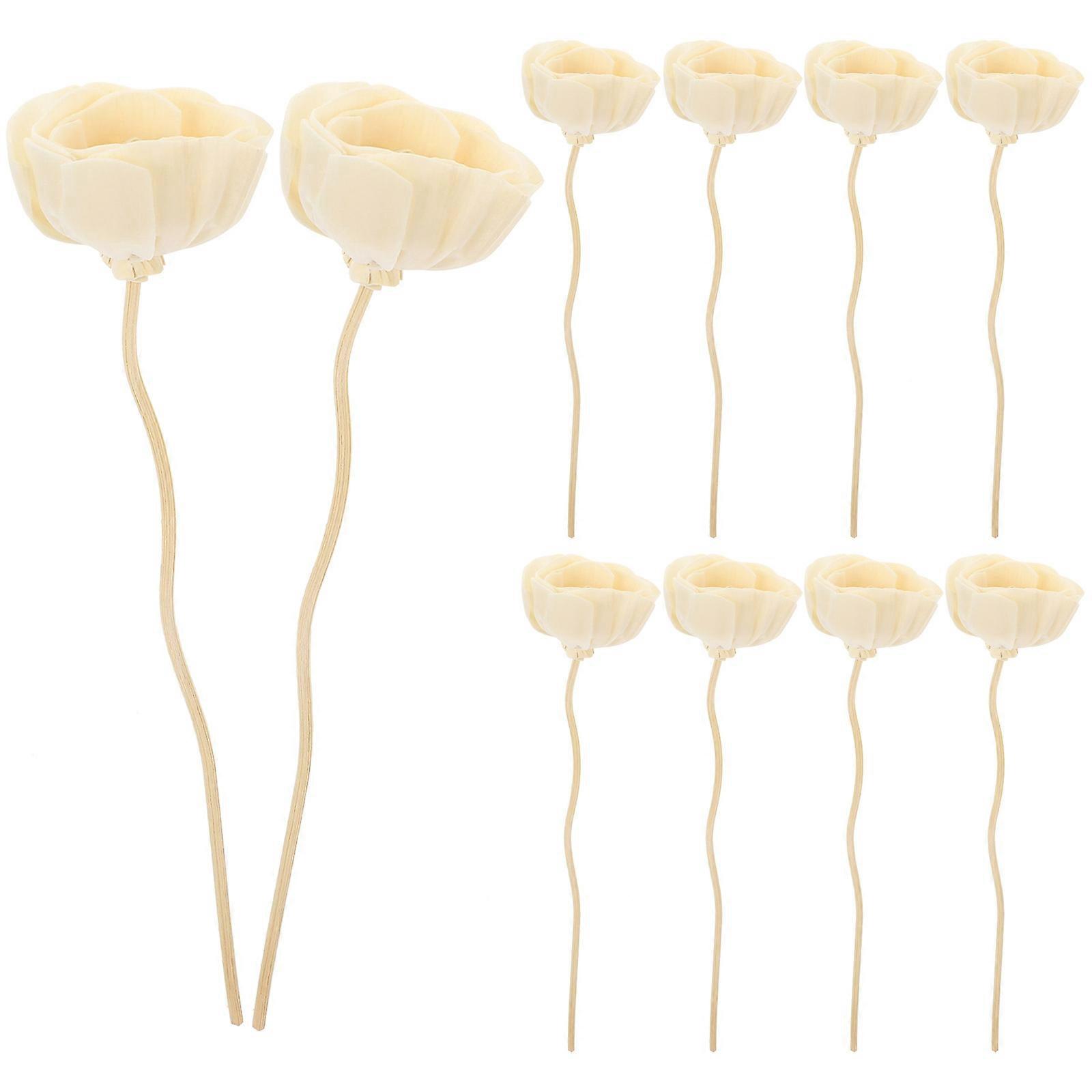 10pcs Flower Reed Diffuser Sticks Diffuser Refills Essential Oil Diffuser Stick for SPA