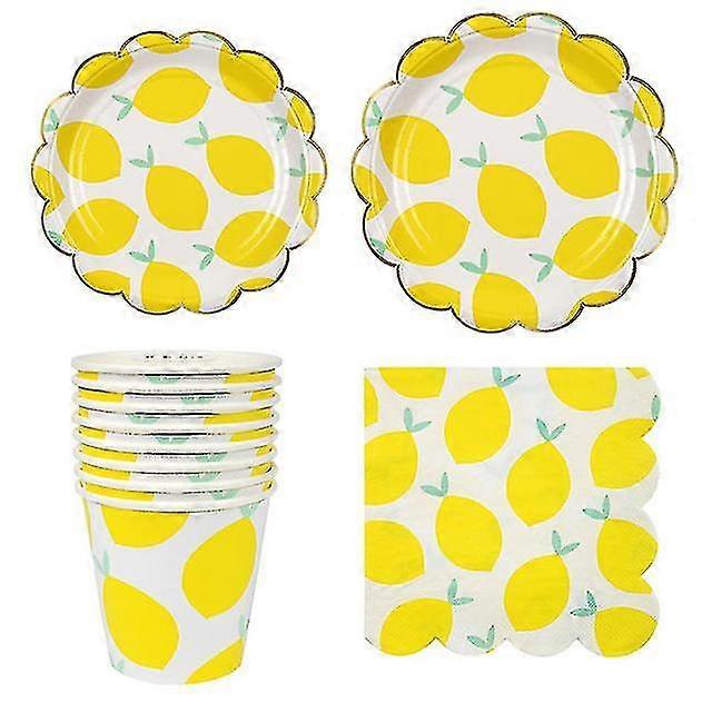 Forniture per feste per l'estate, barbecue, compleanni - piatti, forchette, tovaglioli