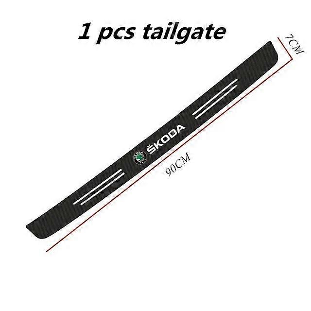 Motor Vehicle Parts Carbon Fiber Car Door Threshold Anti Scratch Tape for Skoda octavia 2 a7 a5 rapid fabia yeti superb 2 emblem KAMIQ SCALA