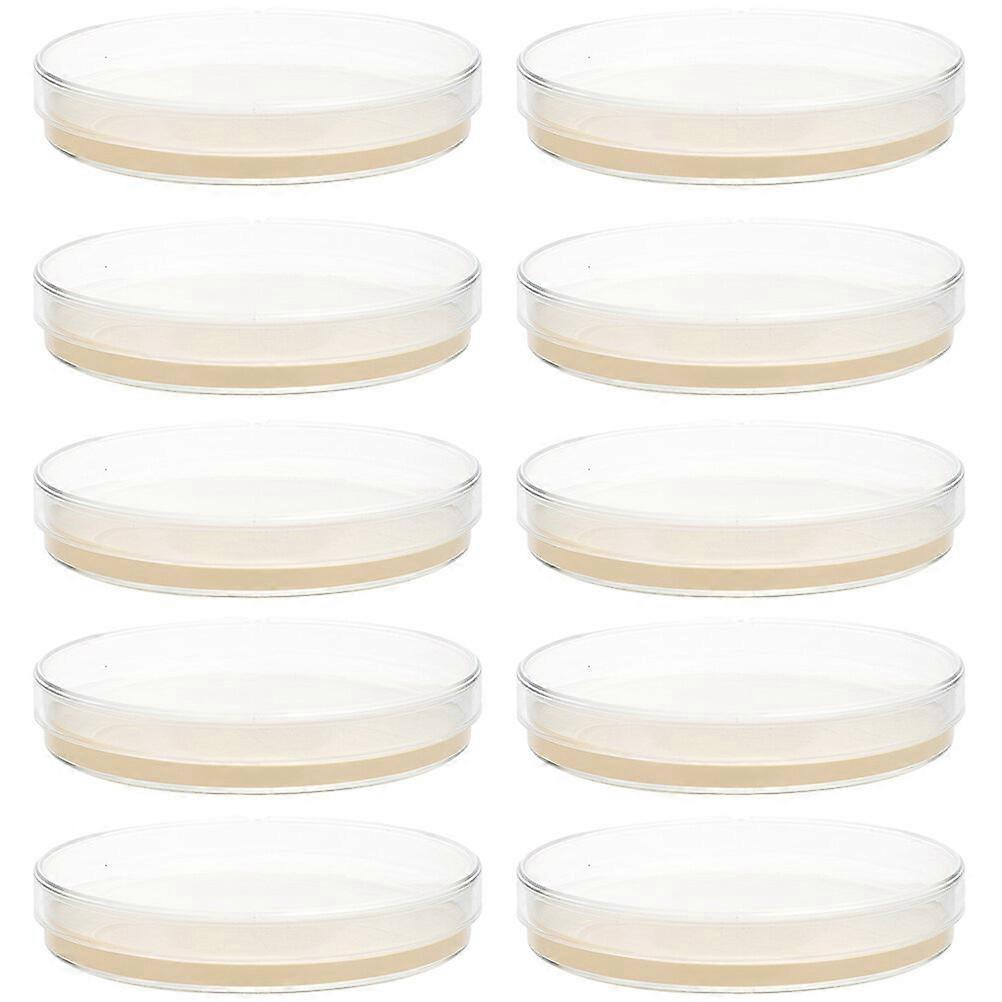 10 db előre öntött agarlemez Petri-csészék agarral, tudományos kísérleti kellékek