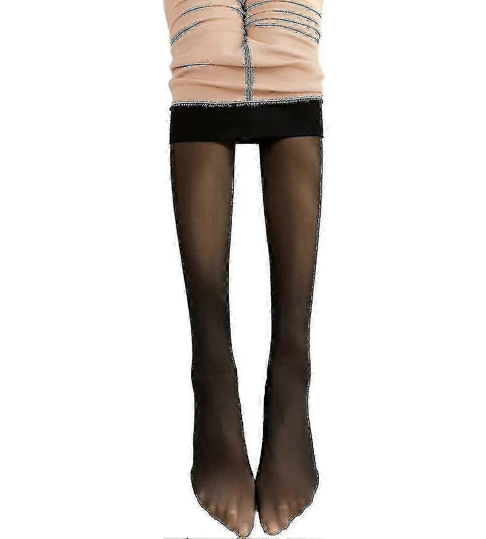 超厚保暖冬季双层衬里弹力保暖抓绒紧身裤-300g