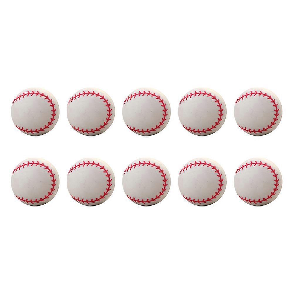 20Pcs Bounce Balls Baseball Pattern Bouncy Balls Creative Jumping Balls